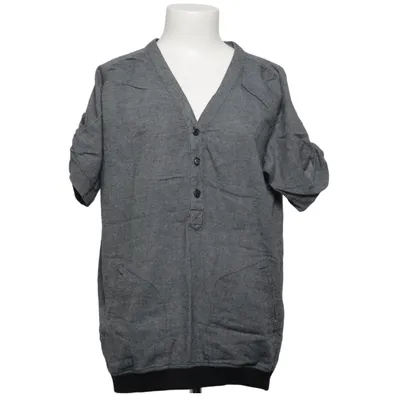 Henley shirt (Grijs, Zwart) van Cleptomanicx Katoen
