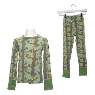 Pyjama (Grün, Mehrfarbig) von Polarn O. Pyret Elasthan, Bio-Baumwolle