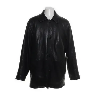 Leather jacket (Black) from Trapper Leather, Polyamide, Acetate