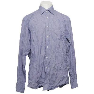 Shirt (Blue, White) from Stenströms Cotton