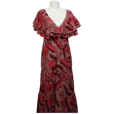 Långklänning (Rosa, Beige, Röd) från Johanna Ortiz x H&M Bomull