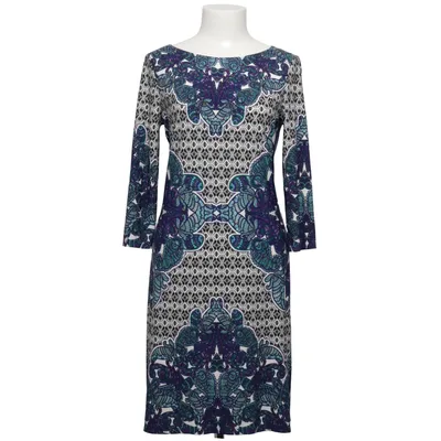 Klänning (Blå, Vit, Grå, Flerfärgad) från London Times Elastan, Polyester