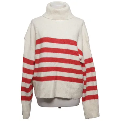 Turtleneck (Hvid, Rød) fra Nobody's Child Akryl, Modal, Genanvendt polyester, Uld