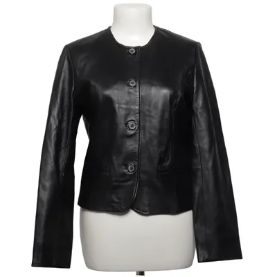 Veste en cuir (Noir) de Saki Cuir, Polyester