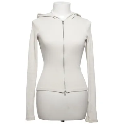Huvtröja (Cut Tight Zip Hoodie) från Weekday Bomull, Elastan