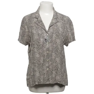 Korte mouwen shirt (Beige, Zwart) van Anne Fontaine