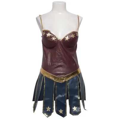 Fancy dress (Blue, Red, Gold) Polyester
