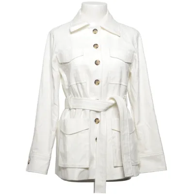 Jakke (Hvid) fra Club Monaco Bomuld, Elastan, Polyester