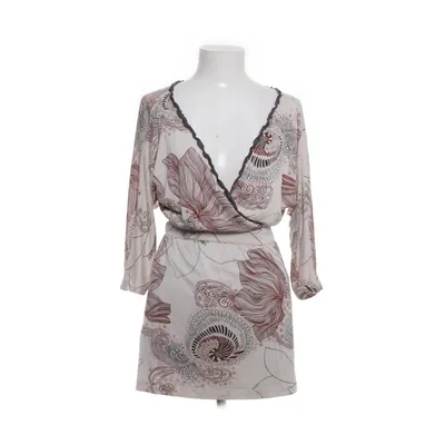 Omlottklänning (Beige, Röd, Flerfärgad) Silke