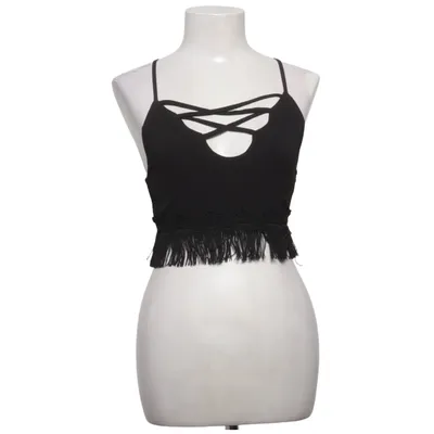 Crop top (Black) from Cherry Koko Elastane, Polyester