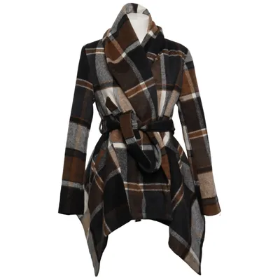 Jas (Bruin, Grijs, Beige) van Chicwish Acryl, Wol