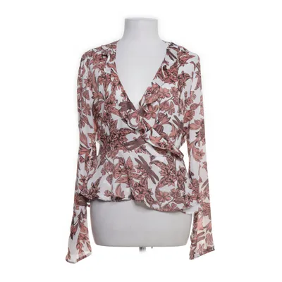 Wrap blouse (White, Pink) from Lofty Manner