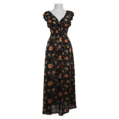 Maxi jurk (Zwart, Meerkleurig) van Karakorum Viscose