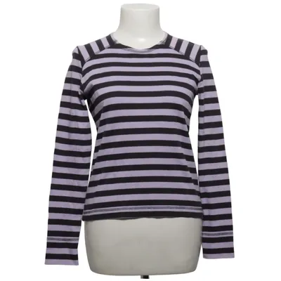 Long sleeve T-shirt (Purple, Black) from Ganni Organic cotton