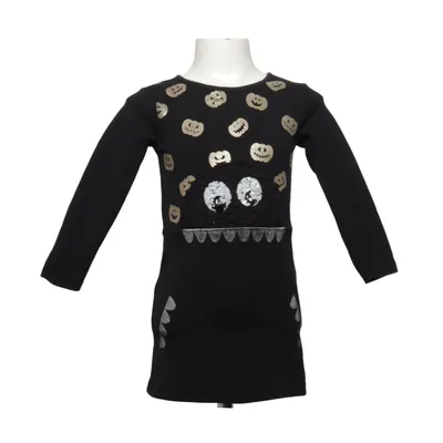 Fancy dress (Black, Gold) from LC Waikiki Girls Cotton, Elastane, Polyester