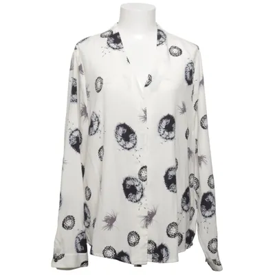 Blouse (Blanc, Noir) de PBO Élasthane, Soie