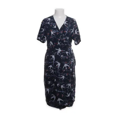 Wrap dress (Blue, Multicolored) from Pure by Ulla Popken Organic cotton