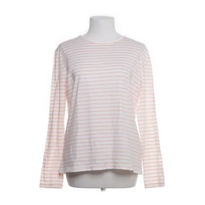 Langærmet t-shirt (Hvid, Pink) fra Essentials Økologisk bomuld