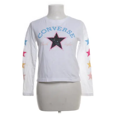 Langærmet t-shirt (Hvid, Flerfarvet) fra Converse Bomuld