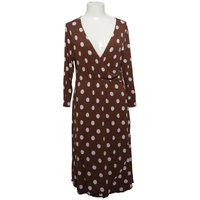Mammaklänning (Brun, Vit) från H&M Mama Viskos, Elastan