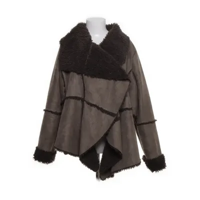 Shearling jas (Bruin, Beige) van New Look Polyester