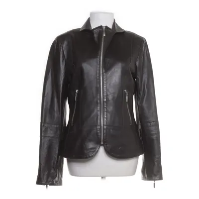 Leren jack (Zwart) van Joy Leer, Viscose