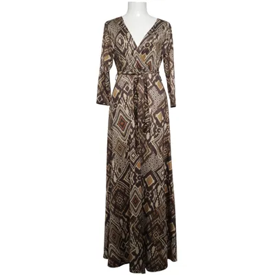 Maxi dress (Brown, Beige) from Fifilles Elastane, Polyester