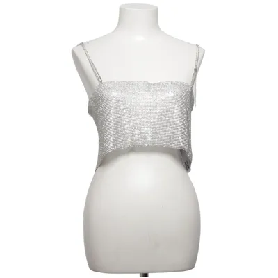 Crop top (Olympia S/L Rhinestone Top Wvn) van Noisy May