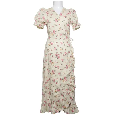 Wrap dress (Pink, Yellow) from & Other Stories Polyester, Linen