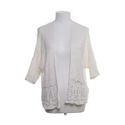 Cardigan (White) from Abercrombie & Fitch Acrylic, Cotton, Polyester