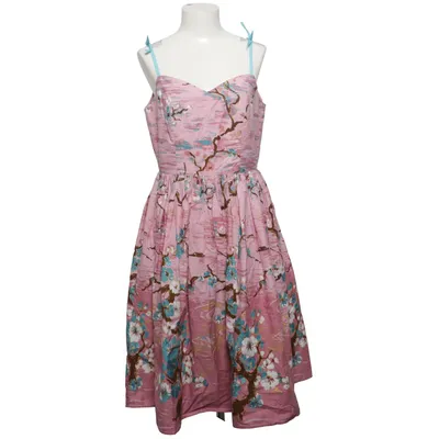 Dress (Pink, Multicolored) from Hell Bunny Cotton