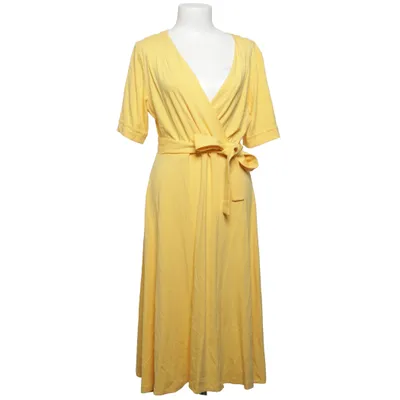 Wrap dress (Yellow) from Jumperfabriken Elastane, Viscose