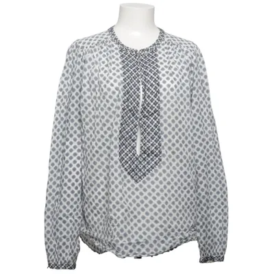 Blouse (White, Gray) from Hunkydory Essentials Cotton