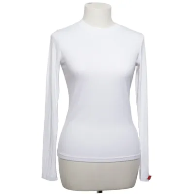 Lange mouwen shirt (Wit) van Emo Elastaan, Viscose