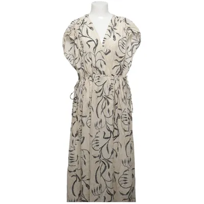 Långklänning (Beige, Svart) från H&M Bomull