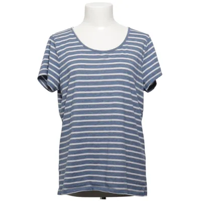 T-shirt (Blå, Vit) från Gina Bomull, Elastan, Polyester