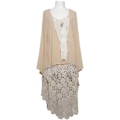 Robe (Beige) de Zoul Élasthane, Polyester, Viscose