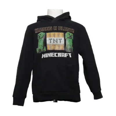 Sweat à capuche (Noir) de Minecraft Coton