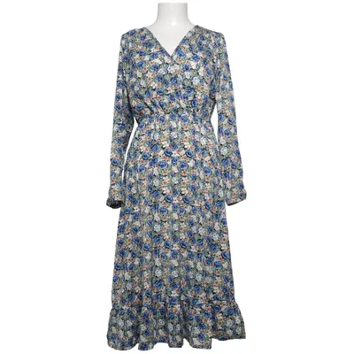Långklänning (Blå, Flerfärgad) från R&F Polyester
