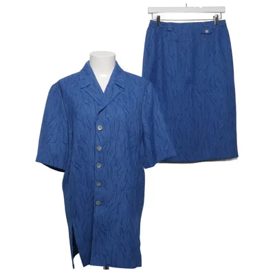 Ensemble (Bleu, Multicolore) de Markwald Polyester, Viscose, Coton
