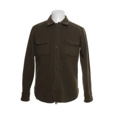 Skjortejakke (Grøn) fra Maison Kitsuné Uld, Bomuld