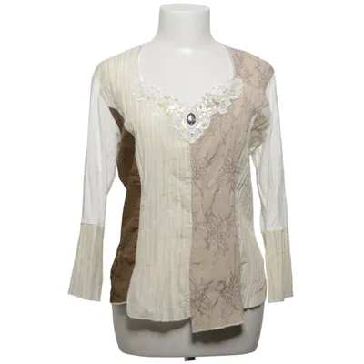 Blouse (Wit, Beige, Bruin) van 2-Biz Katoen, Elastaan, Polyester, Zijde, Viscose
