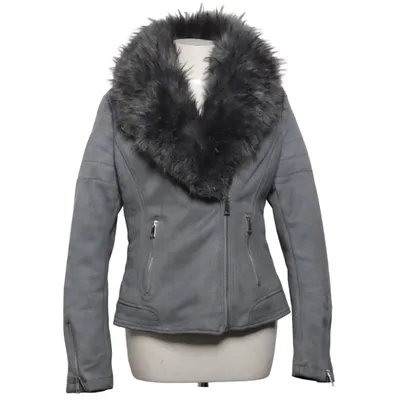 Shearling Jacke (Grau) von Libland Acryl, Elasthan, Polyester