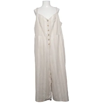 Hängselbyxor (Beige, Vit) från Lindex Bomull, Linne