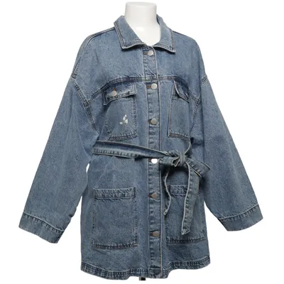 Denim jacket (Blue) from Zizzi Cotton