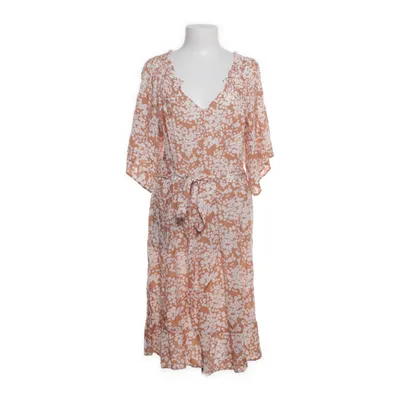 Kjole (Orange, Hvid) fra Rosebud Viscose