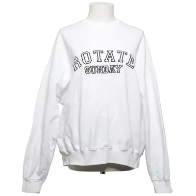 Sweatshirt (Blanc) de ROTATE Birger Christensen Élasthane, Coton biologique