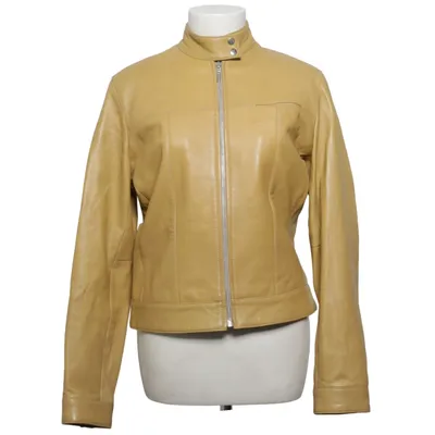 Läderjacka (Beige) från Datt. Skinn