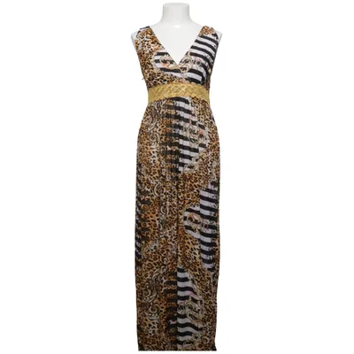 Robe longue (Jaune, Noir, Blanc) de Charbell Élasthane, Polyester
