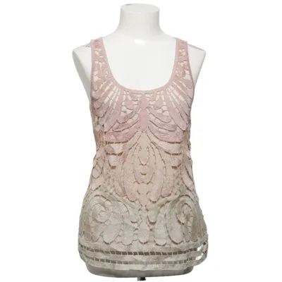 Top (Beige, Roze, Meerkleurig) van Express Katoen, Metallvezel, Modal, Polyester